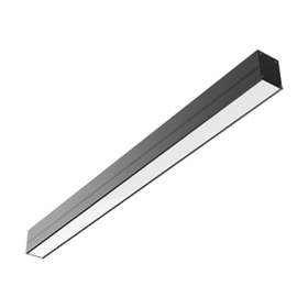 Светодиодный светильник Т-Лайн одиночный подвесной/накладной 1006х70х90 мм 16 Вт 3000 К черный муар аварийный