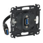 Valena Мех IN'MATIC Розетка USB 3.0 с подключенным кабелем 15см и разьемом