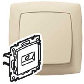 SUNO RJ45 UTP Cat. 5е 2в слоновая кость