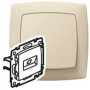 SUNO RJ45 UTP Cat. 5е 2в слоновая кость