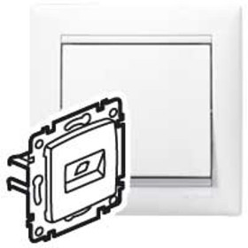 Valena Белый Модуль розетки(RJ45) 1-ая 6 кат STP
