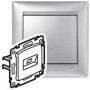 Valena Алюминий Розетка комп(RJ45) 1-ая 6 кат UTP