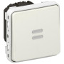 Plexo Белый Выключатель 1-клавишный с подсв. с задержкой отключения IP55