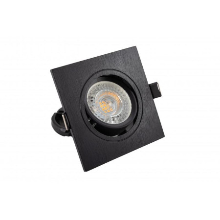 Светильник светодиодный встраиваемый DK3021-BK , IP20, 10Вт, GU5.3, LED, черный, пластик