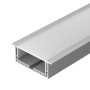 Профиль алюминиевый для светодиодной ленты с экраном SL-LINIA88-F-2500 ANOD+OPAL