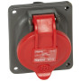 Встраиваемая розетка Hypra - IP 44 - 3К+З - 16 А - пластик
