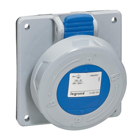 Встраиваемая розетка - P17 Tempra Pro - IP 66/67 - 200/250 В~ - 32 A - 3К+Н+З