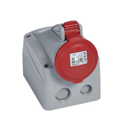 Розетка накладная - 16А - 3К+З - 460 В - IP 44