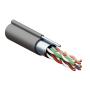 Кабель витая пара TERACOM PRO Cat.5E F/UTP 4 пары solid 24AWG 1,2 мм черный катушка 305м