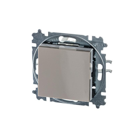 ABB Levit Кофе макиато / белый Переключатель перекрёстный 1-кл.