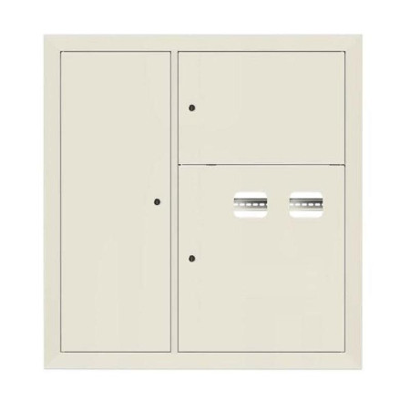 Щит этажный 2 кв. слаботочка слева RAL9002 (1000х950х150)  PROxima
