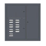 Щит этажный 7 кв. RAL7016 (1000х950х150)  PROxima