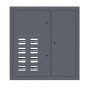 Щит этажный 8 кв. RAL7024 (1000х950х150)  PROxima