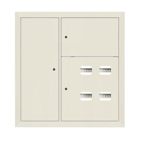 Щит этажный 4 кв. слаботочка слева RAL9002 (1000х950х150)  PROxima
