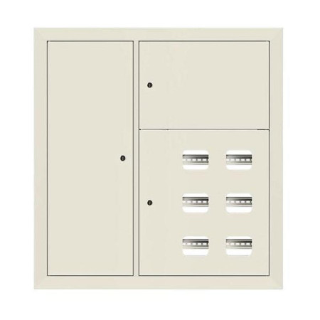 Щит этажный 6 кв. слаботочка слева RAL9002 (1000х950х150)  PROxima