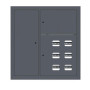 Щит этажный 6 кв. слаботочка слева RAL7016 (1000х950х150)  PROxima