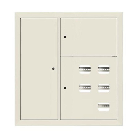 Щит этажный 5 кв. слаботочка слева RAL9002 (1000х950х150)  PROxima