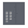 Щит этажный 7 кв. RAL7024 (1000х950х150)  PROxima