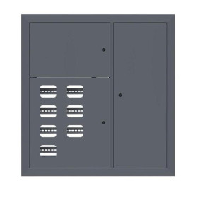 Щит этажный 7 кв. RAL7024 (1000х950х150)  PROxima