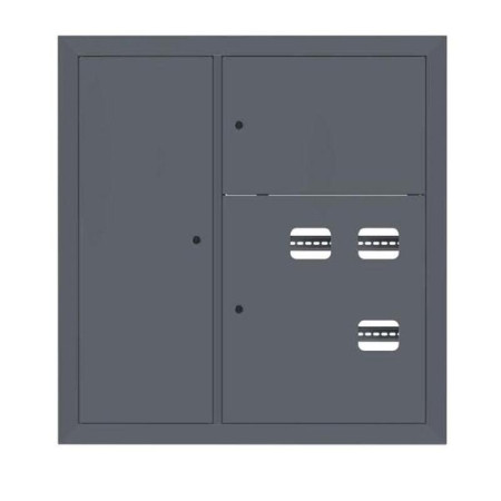 Щит этажный 3 кв. слаботочка слева RAL7024 (1000х950х150)  PROxima