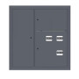 Щит этажный 3 кв. слаботочка слева RAL7024 (1000х950х150)  PROxima