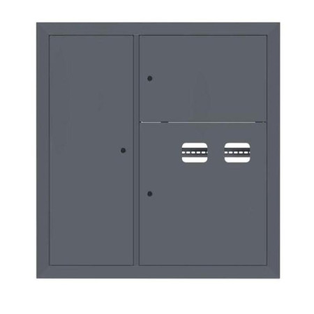 Щит этажный 2 кв. слаботочка слева RAL7024 (1000х950х150)  PROxima