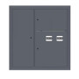 Щит этажный 2 кв. слаботочка слева RAL7024 (1000х950х150)  PROxima