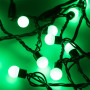 Светодиодная гирлянда ARD-BALL-CLASSIC-D17.5-10000-BLACK-100LED GREEN (230V, 7W)