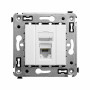Компьютерная розетка RJ-45 в стену, кат.6 одинарная,"Avanti", "Белое облако"