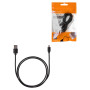 Дата-кабель, ДК 3, USB - Lightning, 1 м, черный,