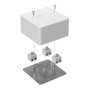 Коробка огнестойкая для кабель-канала 40-0460-FR2.5-6 Е15-Е60 (латунь) 85х85х45 IP42 6p, 2.5 мм.кв.