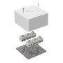 Коробка огнестойкая для кабель-канала Е15-Е120 85х85х45 IP42  12p, 2.5 мм.кв.