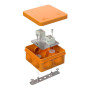 Коробка огнестойкая для о/п 40-0210-FR6.0-4 Е15-Е120 80х80х40 IP55  4p, 6.0 мм.кв.