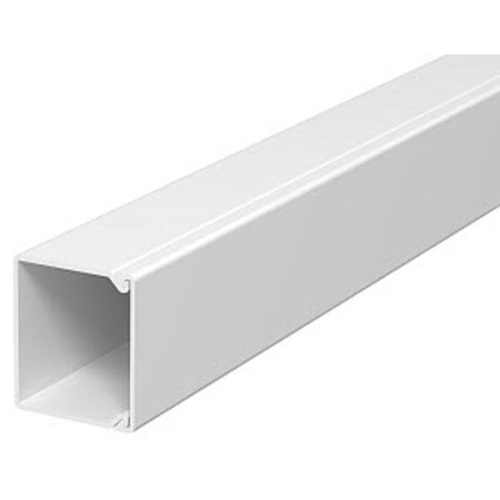 Мини-канал WDK с крышкой 30x30x2000 мм (высота борта 30 мм, крышка 30 мм) ПВХ белый RAL 9010