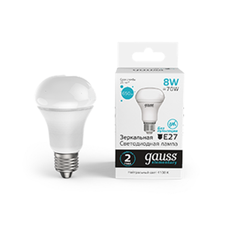 Лампа светодиодная Elementary R63 8W 650lm 4100K Е27 LED 1/10/50
