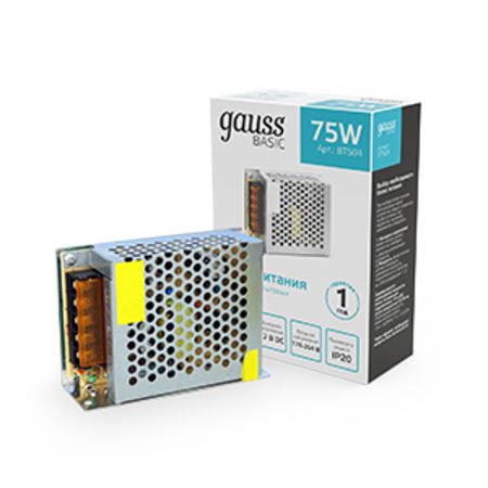 Блок питания Basic 12V 75W IP20 1/120