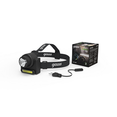 Фонарь налобный GFL309 6W 180lm Lead acid 800mAh LED 1/12/72