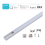 Профиль для ленты LED врезной гл 12mm - 2m 1/40