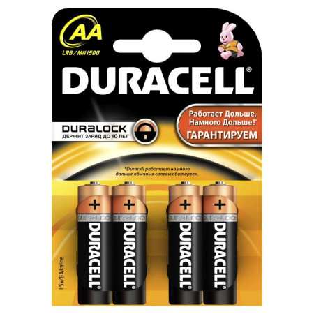 Элемент питания Duracell LR6-4BL BASIC