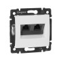 Valena Белый Розетка комп(RJ45) 2-ая 5 кат UTP