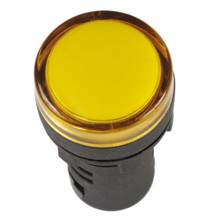 Лампа AD16DS(LED)матрица d16мм желтый 230В AC