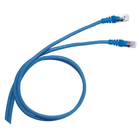 Коммутационный шнур RJ 45 - категория 6 - F/UTP - PVC - экранированный - 2 м - голубой