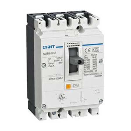 Выключатель автоматический NM8N-125C TM 3P 20А 36кА с рег. термомаг. расцепителем (R)