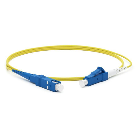 Патч-корд FC-S2-9-LC/UR-SC/UR-H-3M-LSZH-YL волоконно-оптический (шнур) SM 9/125 (OS2), LC/UPC-SC/UPC, 2.0 мм, simplex, LSZH, 3 м