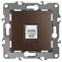 Розетка телефонная 12-3105-13 RJ11,  бронза (10/100/2500)