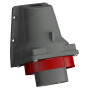 Вилка для монтажа на поверхность Easy&Safe 432EBS6W,32A,3P+N+E,IP67,11ч