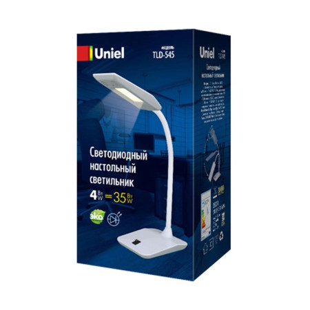 Светильник настольный TLD-545 Grey-White/LED/350Lm/3500K 4W Серый с белым