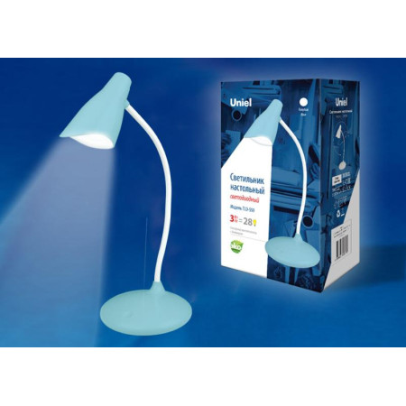 Светильник настольный TLD-559 Blue/LED/280Lm/5000K/Dimmer 3W сенсор Голубой