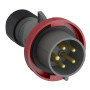 Вилка кабельная Easy&Safe 416EP3W, 16А, 3P+N+E, IP67, 3ч