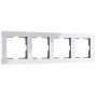 Рамка на 4 поста Acrylic (белый) Werkel W0042701